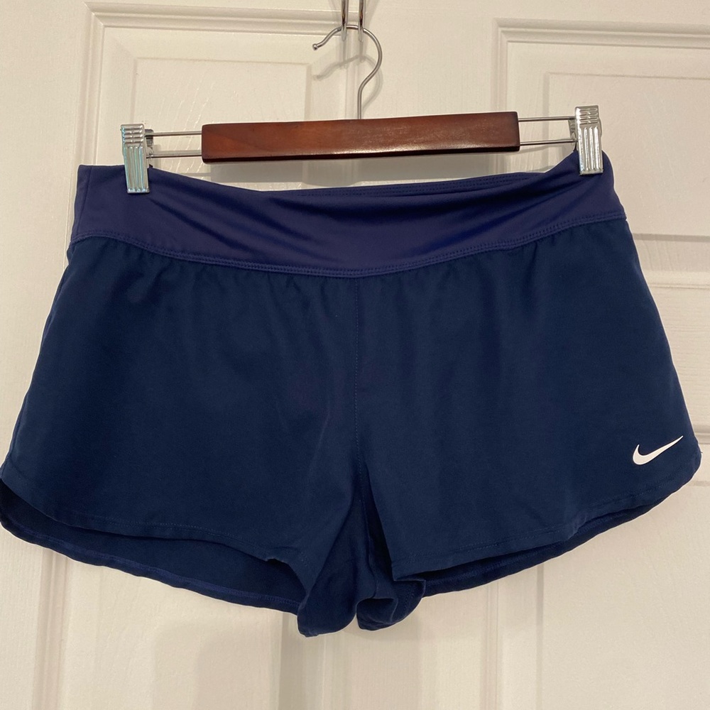 NIKE Women's sport beach swim shorts Midnight Navy SIZE: Medium NWOT